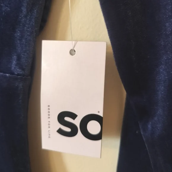 SO bodysuit blue velvet juniors XS NWT - Picture 4 of 6